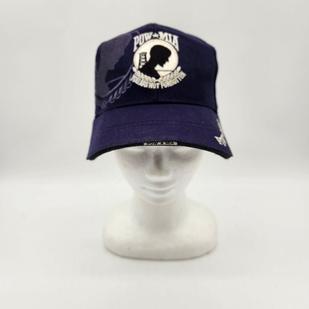 POW*MIA You Are Not Forgotten Adjustable‎ Strapback Baseball Hat Cap EUC